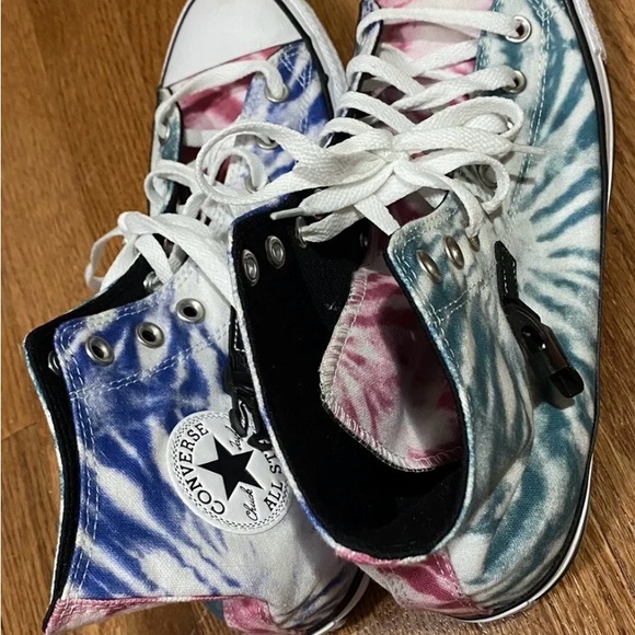 Mens Sz 10 Converse Hightop Tie Die Fanny Packs Shoe - Picture 4 of 8